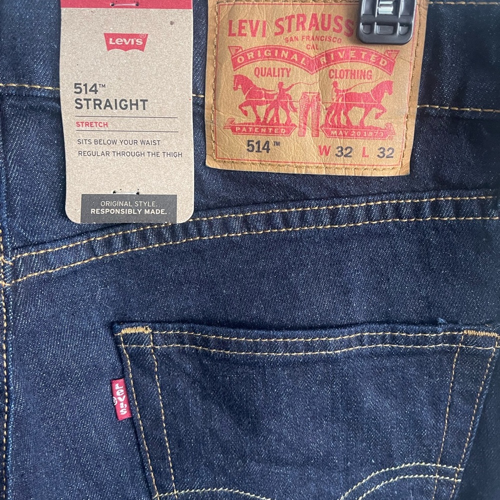 Levi's Men's 514 Straight Jeans - Deep Indigo NEW